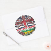 Sao Tomean - Britse boom Ronde Sticker (Envelop)