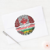 Sao Tomean en Sao Tomean Canada Ronde Sticker (Envelop)