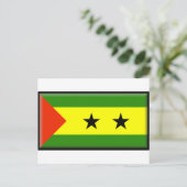 Sao Tomome Principe Flag Briefkaart (Staand voorkant)