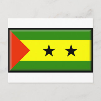 Sao Tomome Principe Flag Briefkaart