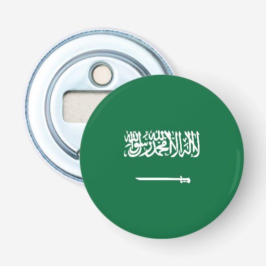 Saoedi-Arabië Button Flesopener (Voorkant)