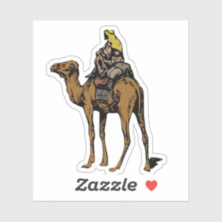 Saoedi-Arabië cultuur een man op een kameel sticke Sticker