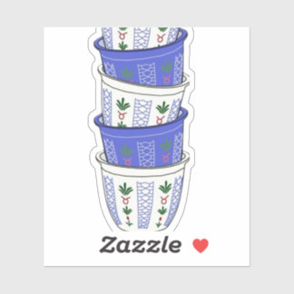 Saoedi-Arabië koffiekopjes stickers