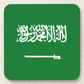 Saoedi-Arabië Onderzetter van de vlag (Voorkant)