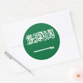 Saoedi-Arabië Ronde Sticker (Envelop)