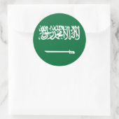 Saoedi-Arabië Ronde Sticker (Tas)