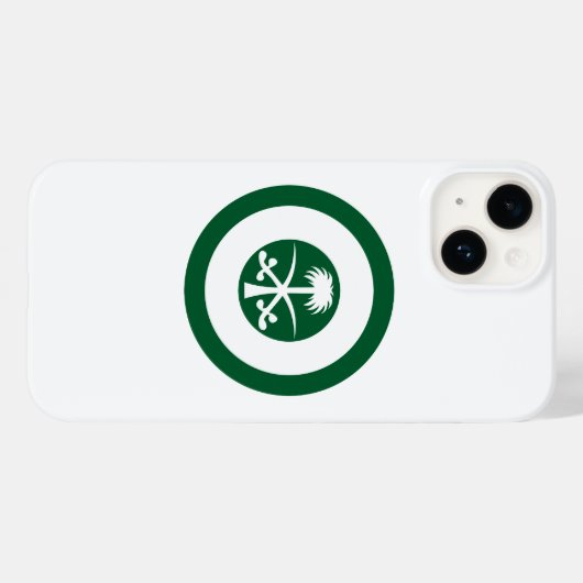 Saoedi-Arabië rondelland vlag symbool leger Avia Case-Mate iPhone Case (Achterkant (horizontaal))