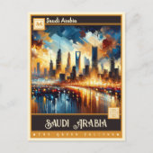 Saoedi-Arabië |  schilderij Briefkaart (Voorkant)