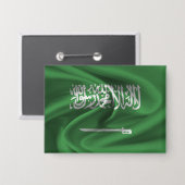 Saoedi-Arabië Vlag Button (Voorkant / Achterkant)