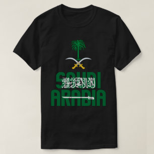 Saoedi-Arabië vlag en wapenschild T-shirt