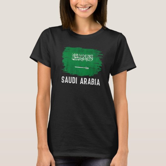  Saoedi-Arabië vlag voor Saudi-Arabië T-shirt (Voorkant)