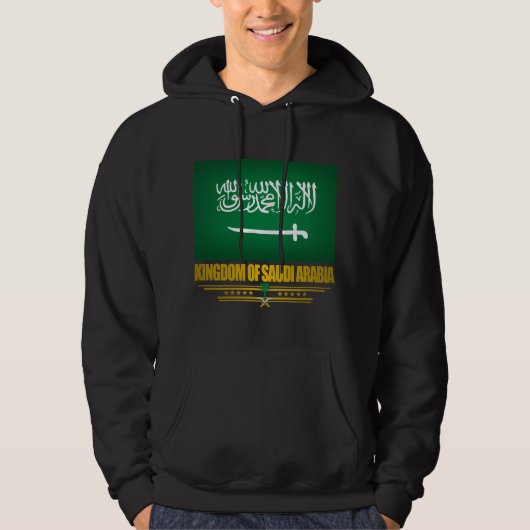 Saoedi-Arabië Vlaggen Shirten Hoodie (Voorkant)