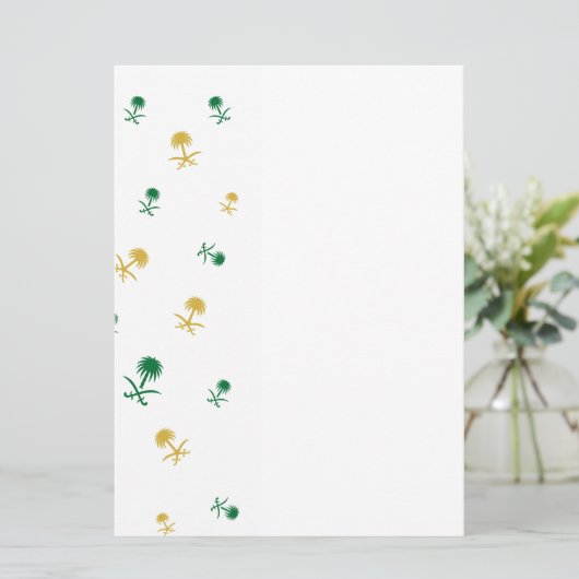 Saoedische ontwerpkaart (Staand voorkant)