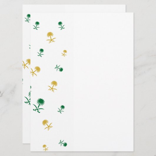 Saoedische ontwerpkaart (Voorkant / Achterkant)