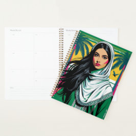 Saoedische Pop Queen - Bold Heritage Art voor Nati Planner