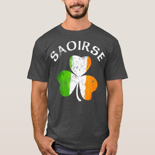 Saoirse Name Gift Lucky Irish Pride T-shirt (Voorkant)