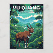 Saola in Vu Quang Nationaal Park Vietnam Reizen Briefkaart (Voorkant)