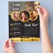 SAON FLYER ONTWERP | BESTE SALON FLYER (Hand)