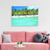 SAONA BEACH OP CANVAS 20 "x 16" Afdruk (Insitu (Woonkamer))
