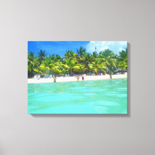 SAONA BEACH OP CANVAS 20 "x 16" Afdruk (Voorkant)