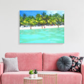 SAONA BEACH OP CANVAS 20 "x 16" Afdruk (Insitu (Woonkamer))