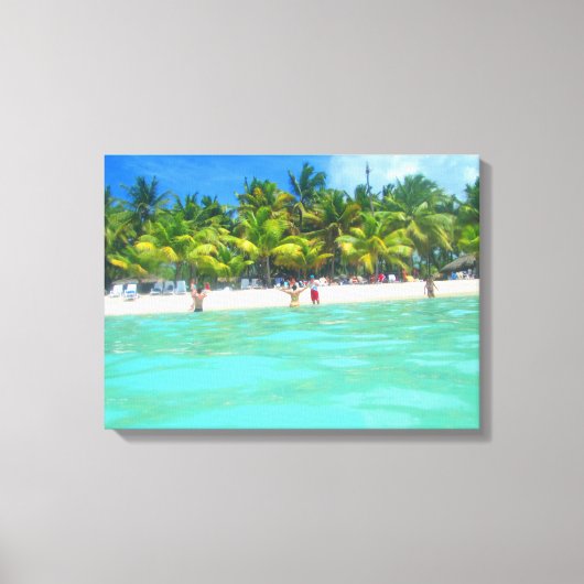 SAONA BEACH OP CANVAS 20 "x 16" Afdruk (Voorkant)