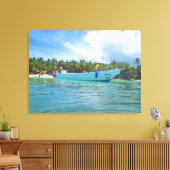SAONA ISLAND #2 OP CANVAS 20 "x 16" Afdruk (Insitu (Woonkamer))