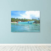 SAONA ISLAND #2 OP CANVAS 20 "x 16" Afdruk (Insitu (Houten vloer))