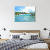 SAONA ISLAND #2 OP CANVAS 20 "x 16" Afdruk (Insitu (Slaapkamer))