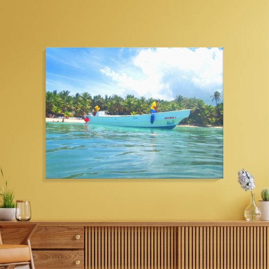 SAONA ISLAND #2 OP CANVAS 20 "x 16" Afdruk (Insitu (Woonkamer))