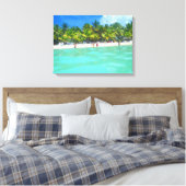 SAONA STRAND OP CANVAS 20 "x 16" Afdruk (Insitu (Slaapkamer))