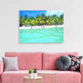 SAONA STRAND OP CANVAS 20 "x 16" Afdruk (Insitu (Woonkamer))