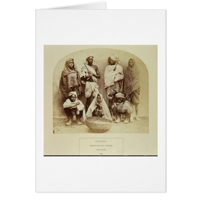 Saonras, een Aboriginal Tribe uit Saugor, midden (Voorkant)