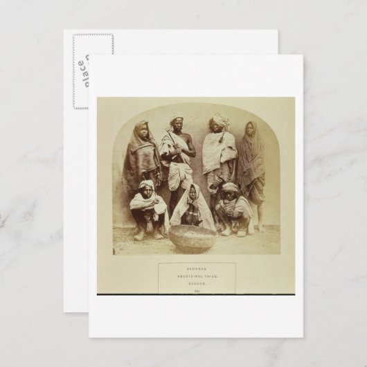 Saonras, een Aboriginal Tribe uit Saugor, midden Briefkaart (Voorkant / Achterkant)
