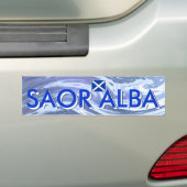 Saor Alba Free Scotland Ocean Bumpersticker (Op auto)