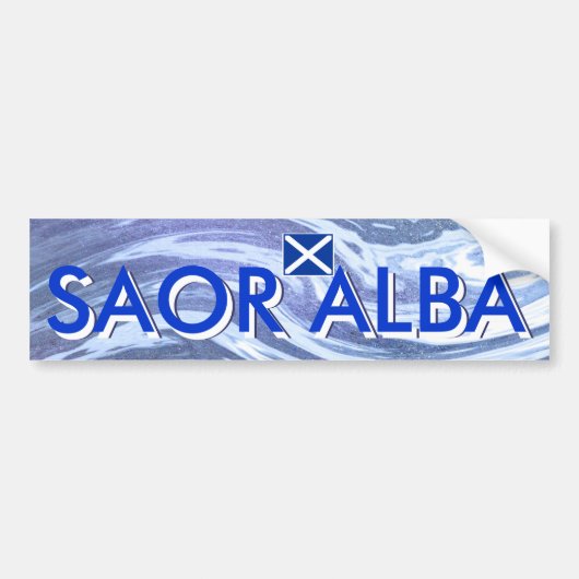Saor Alba Free Scotland Ocean Bumpersticker (Voorkant)