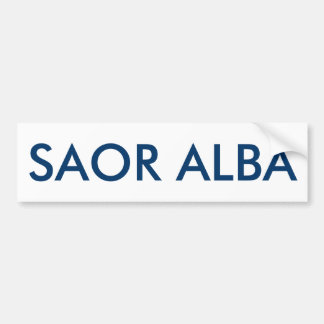 Saor Alba Gaelic Vrij Schotland Bumpersticker