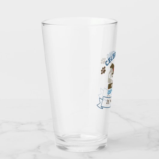 SAP 25e Jubileum Amerikaanse pint Glas (Rechts)