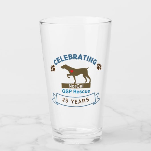SAP 25e Jubileum Amerikaanse pint Glas (Voorkant)