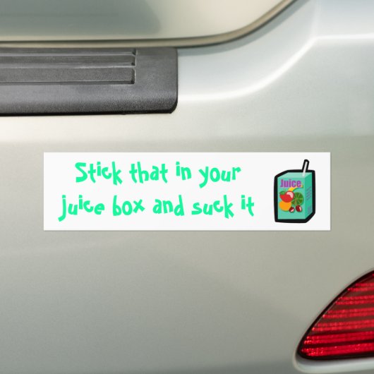 sap_box, kruis dat aan in je sap doos en zo... bumpersticker (Op auto)