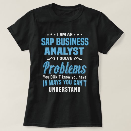 SAP Business Analyst T-shirt (Design voorkant)