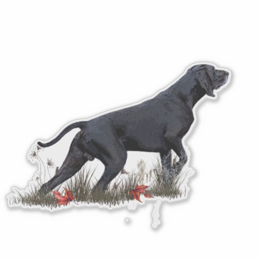 (SAP) Deutsch Kurzhaar Sticker (Voorkant)