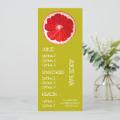 Sap drankt gezond drankje Grapefruit fruit menu (Staand voorkant)