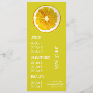 Sap gezond drankjes menu
