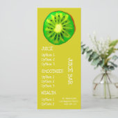Sap gezondheidsdranken Kiwi-fruitmenu Menu (Staand voorkant)
