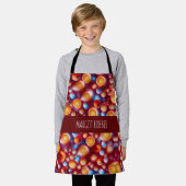 Sap Grapefruit kleurrijk patroon Schort (Gedragen)