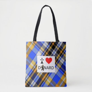 Sap I love Dinard en tartan Tote Bag