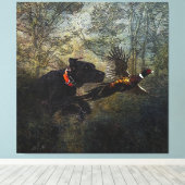 SAP, jacht fazant Canvas Afdruk (Insitu (Houten vloer))