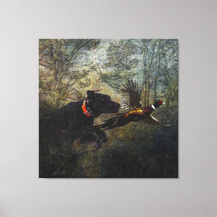 SAP, jacht fazant Canvas Afdruk