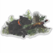 SAP, jacht fazant Sticker (Voorkant)